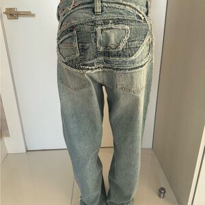 Diesel Distressed Light Wash Jeans - Light Blue